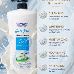Summer ProWhite Goat's Milk Shower Cream